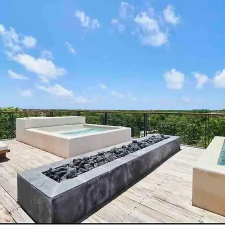 Lujoso 3 Hab/3 Banos Alberca Privada Aldea Zama Apartment
