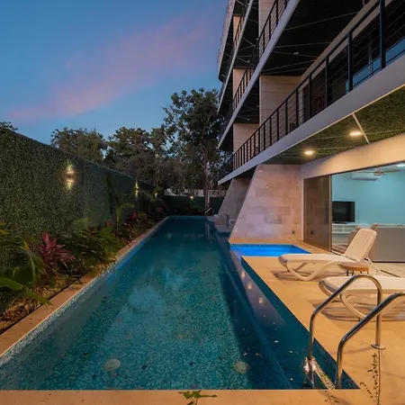 Luxury Apt/aldea Zama/pool View 50mbps Internet * Tulum