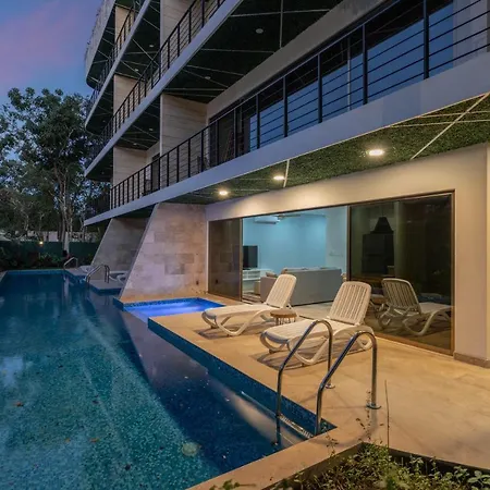 Luxury Apt/aldea Zama/pool View 50mbps Internet Tulum