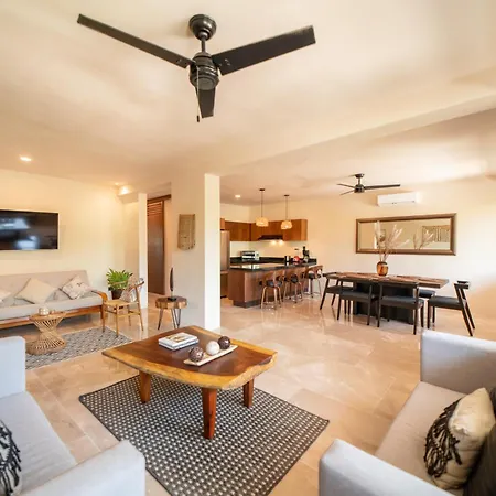 Enchanting In Aldea Zama, Private Terrace With Plunge Pool, Shared Swimming Pool
