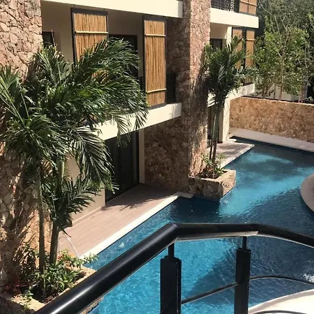 Luxury Aldea Zama 2bed - 2bat Private Terrace & Swim Up Tulum