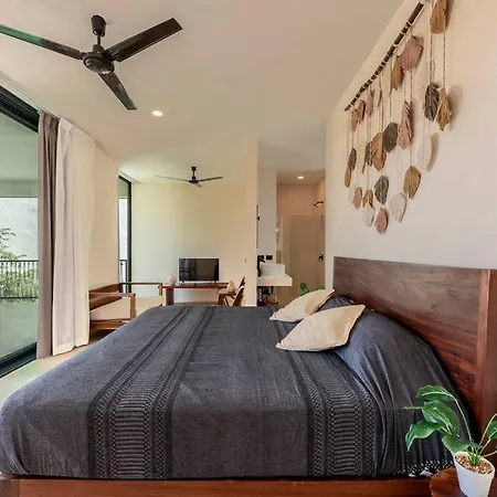 Amazing Studio With Bathtub & Rooftop Apartment Tulum
