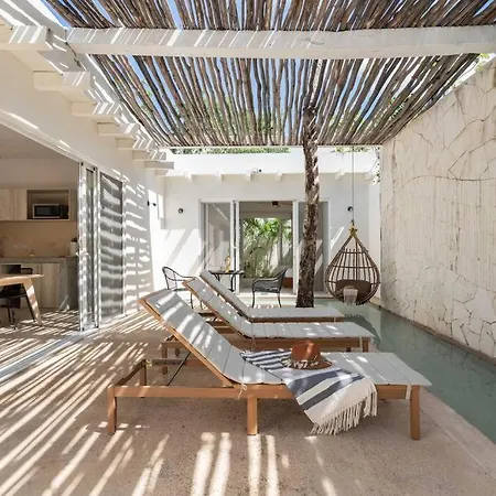 Magical El Cenote Boho 6 People Private Pool *