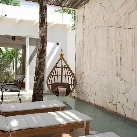 Magical El Cenote Boho 6 People Private Pool Villa