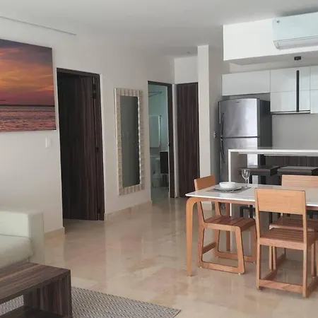 Apartment Tranquilo 1br C/ Balcon Y Bella Vista En Aldea Z