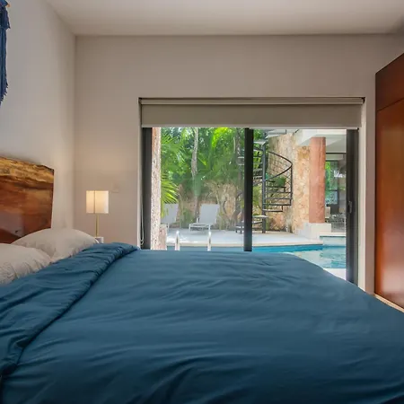 Luxury Aldea Zama 2bed - 2bat Private Terrace & Swim Up Apartment *