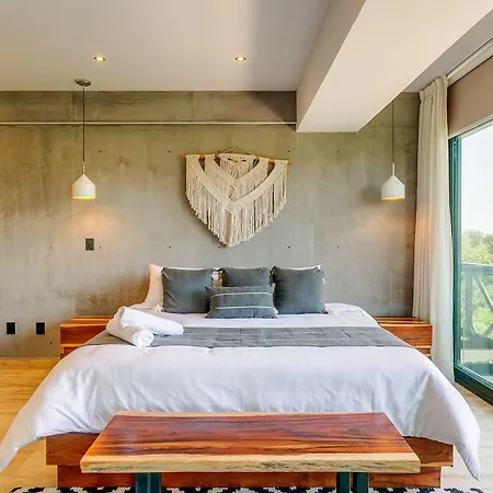 Apartment New Palais With Private Balcony And Common Roof Pool Tulum