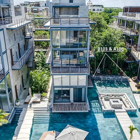 Apartment 2 Apts In Swim Up Bay With Cenote, Gym, Beach Club Tulum