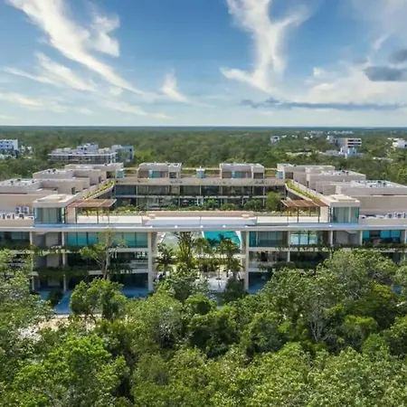 Apartment Moderno Y Amplio En Mystiq Con Terraza Y Vista A Alberca Tulum