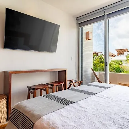 Nhoa 303a Lux 2br Pool View In Aldea Zama Apartment *