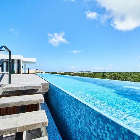 Luxury 2 Story Penthouse With Private Pool, Gym & Rooftop * Tulum