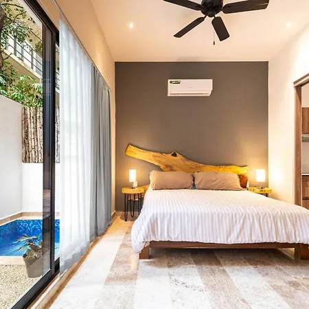 Lux With Private Plunge Pool In Aldea Zama Apartment Tulum