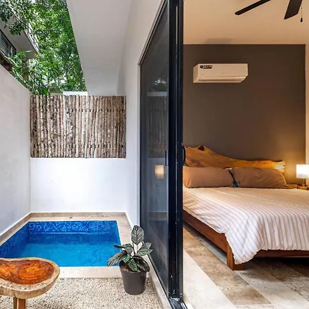 Apartment Lux With Private Plunge Pool In Aldea Zama