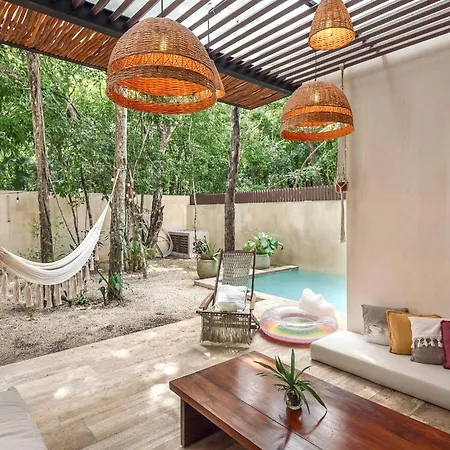 Apartment Private & Infinity Pool, King Bed, Sauna, Gym & Tulum