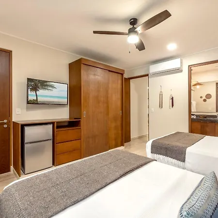 Apartment Private & Infinity Pool, King Bed, Sauna, Gym & Tulum