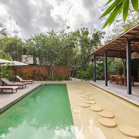Villa Bambu Con Alberca Privada En
