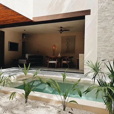 Bambu Con Alberca Privada En * Tulum