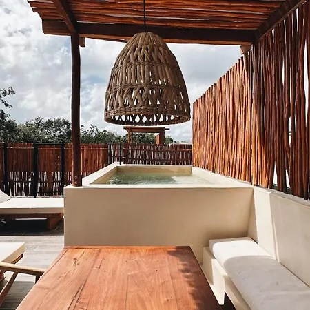 Villa Bambu Con Alberca Privada En Tulum