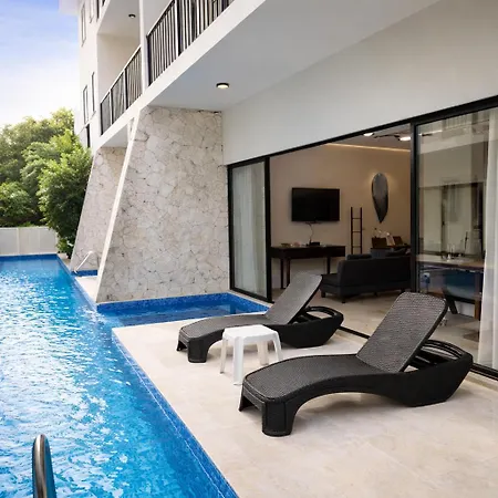 2 Bed Swim-up, Gril With Jacuzzi Aldea Zama Holiday home Tulum