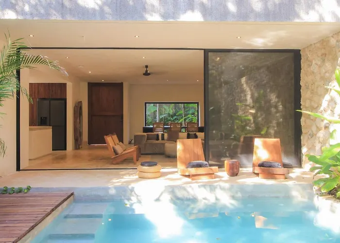 Elegant Boho Style Villa Jungle Views In Rooftop Deck & Outstanding Raw Pool In Holistika