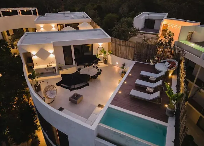 Luxury In Tulum L Huge Private Rooftop With Pool
