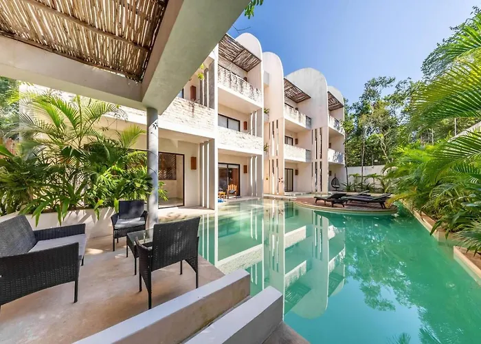 Lux 1 Bedroom With Rooftop Pool In Tulum Jungle At Paraiso