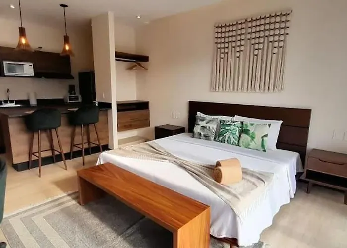 Tulum Hyde Home Office Master King Suite With Common Rooftop Pool Gym Wfi