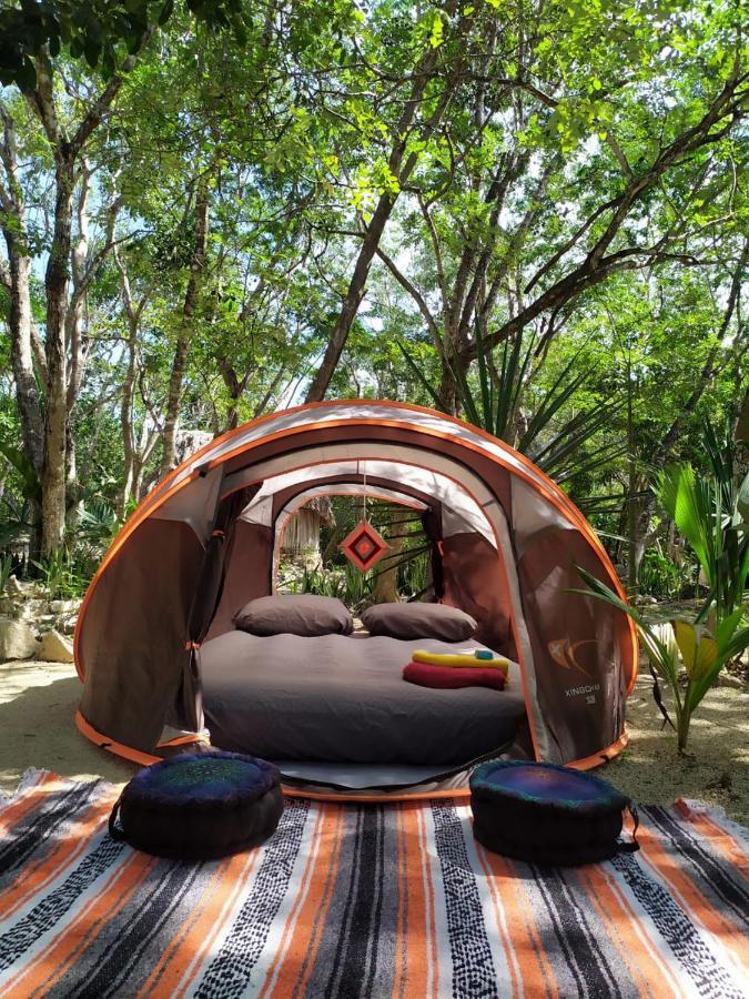 Cenote, Camping & Mas Aldea Maya Luxury tent Tulum