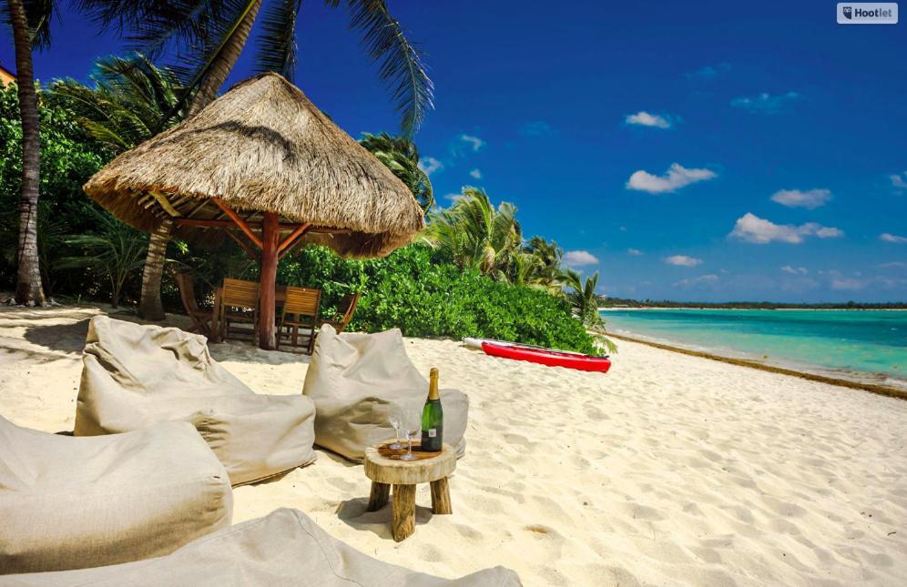 Beachfront Bungalows- Soliman Bay Сasa de vacaciones Tulum