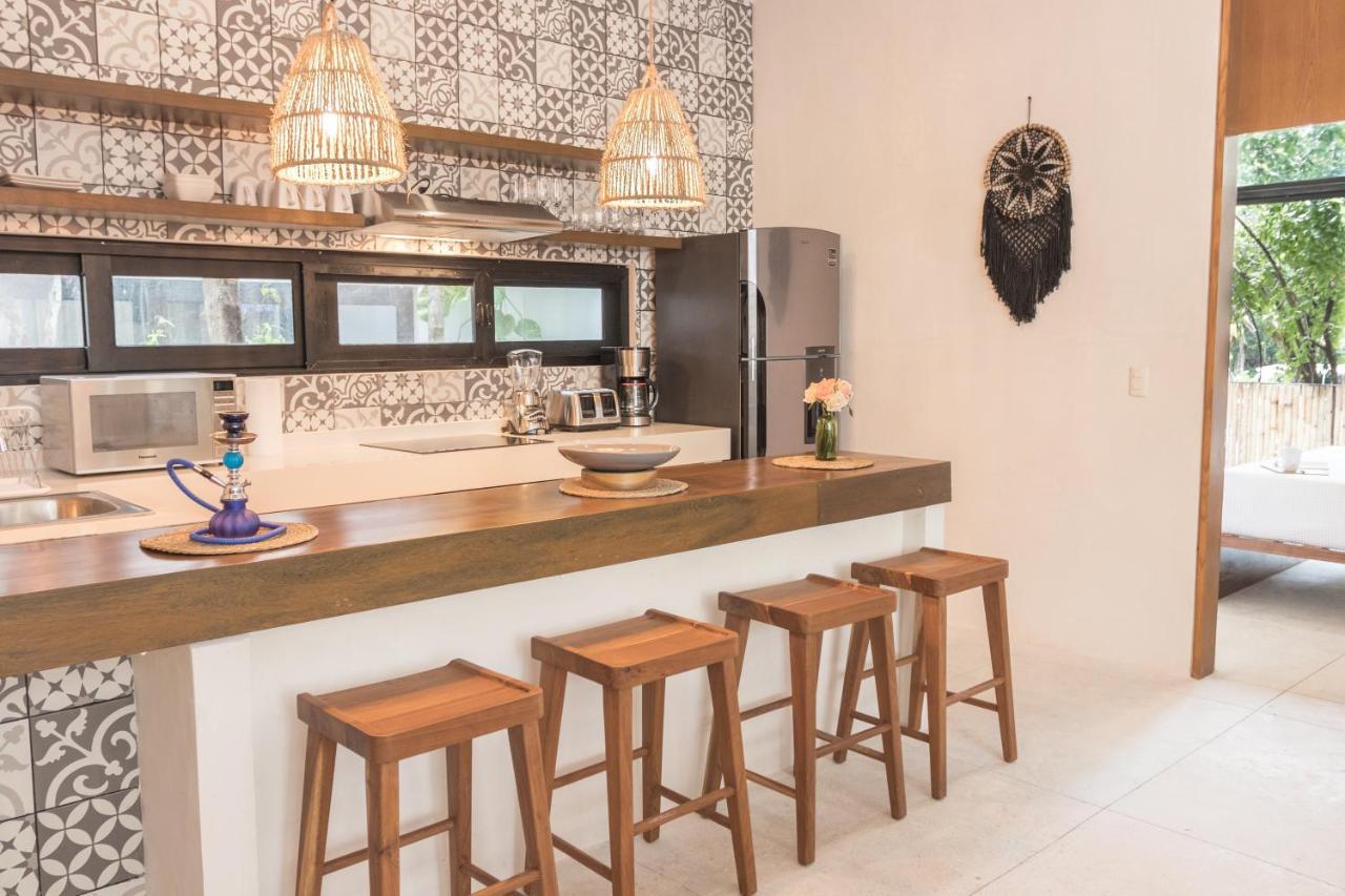 Lovely & Boho-style 2br Aldea Zama Insta-worthy Pool, Uncovered Patio & Terrace Apartment Tulum