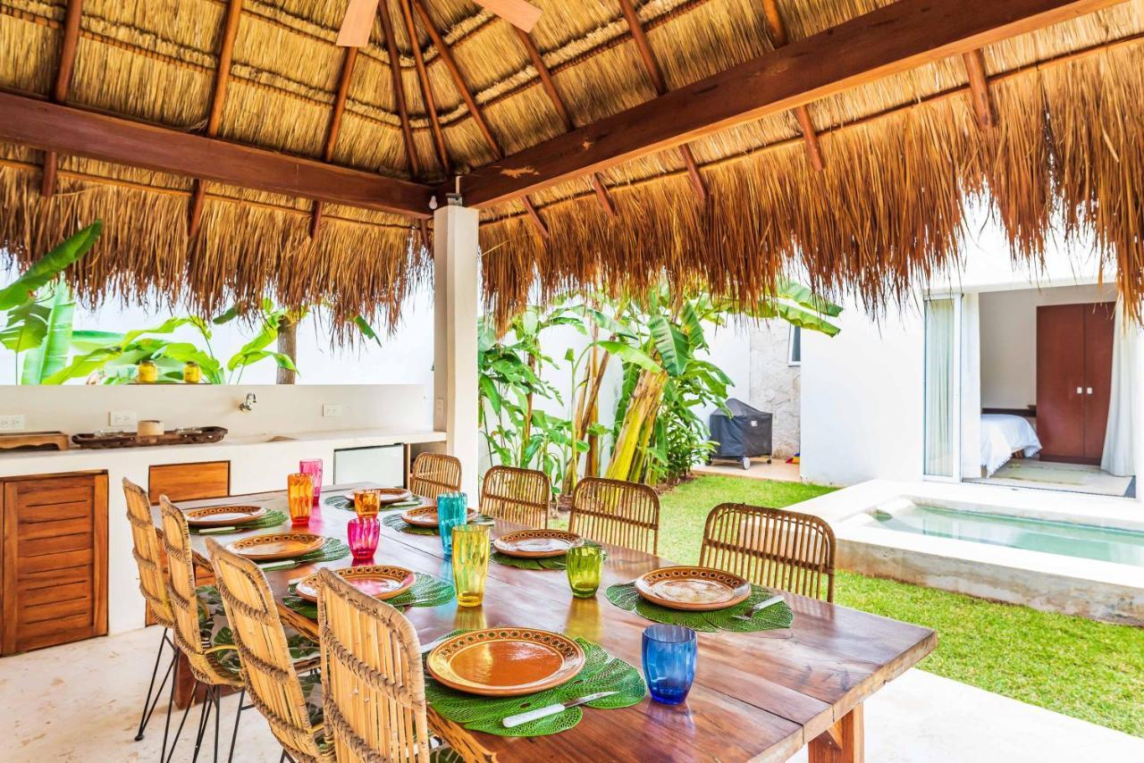 Villa Ek'balam & Flamingo, Luxury Villas, Private Pool, Private Garden, Jacuzzi, 24h Security