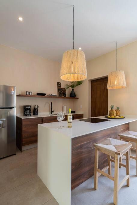 Departamento Boho Chic, Alberca Privada , Centrico Apartment *