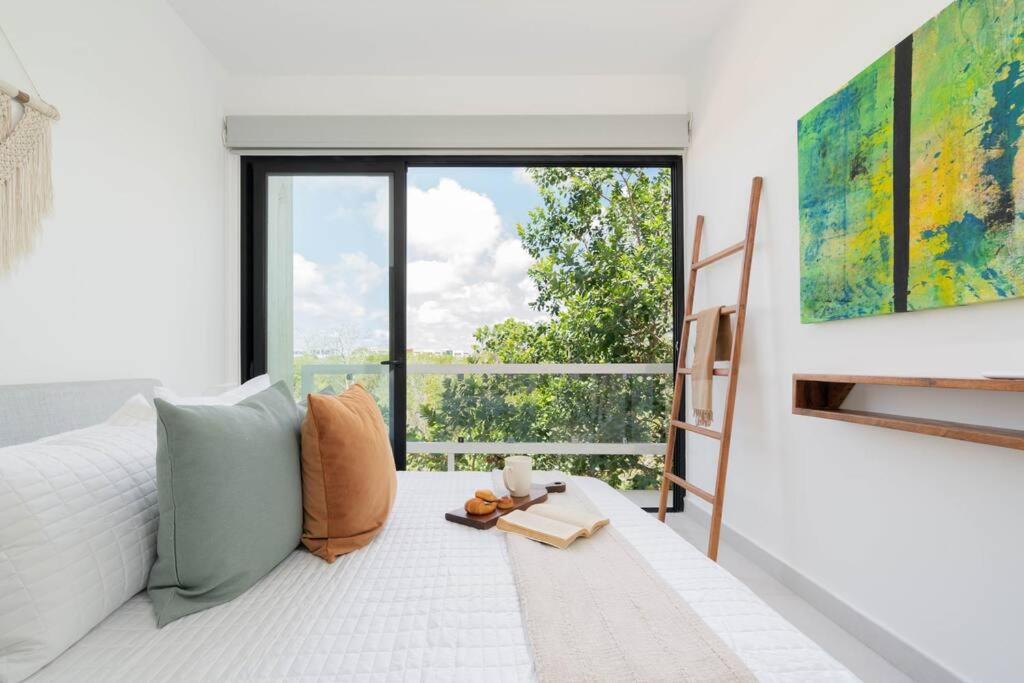 Sunsetviewph+privpool+near Beach&town+rooftop+50mb Apartamento Tulum