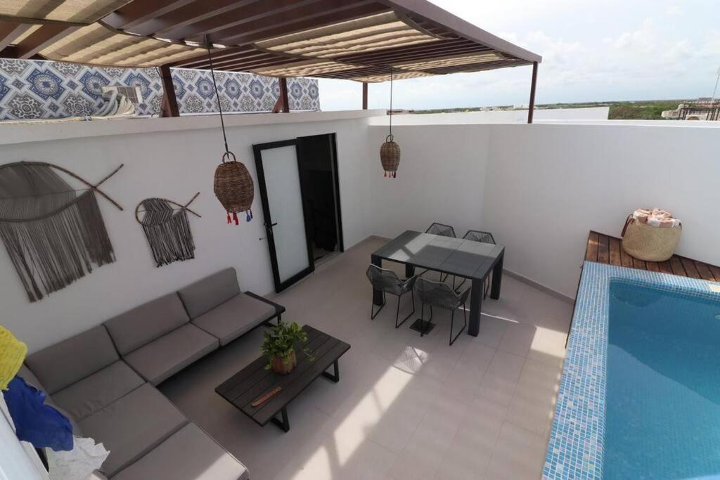 Amazing!! Ph 2 Bdrm + Private Rooftop &pool /aldea Zama *