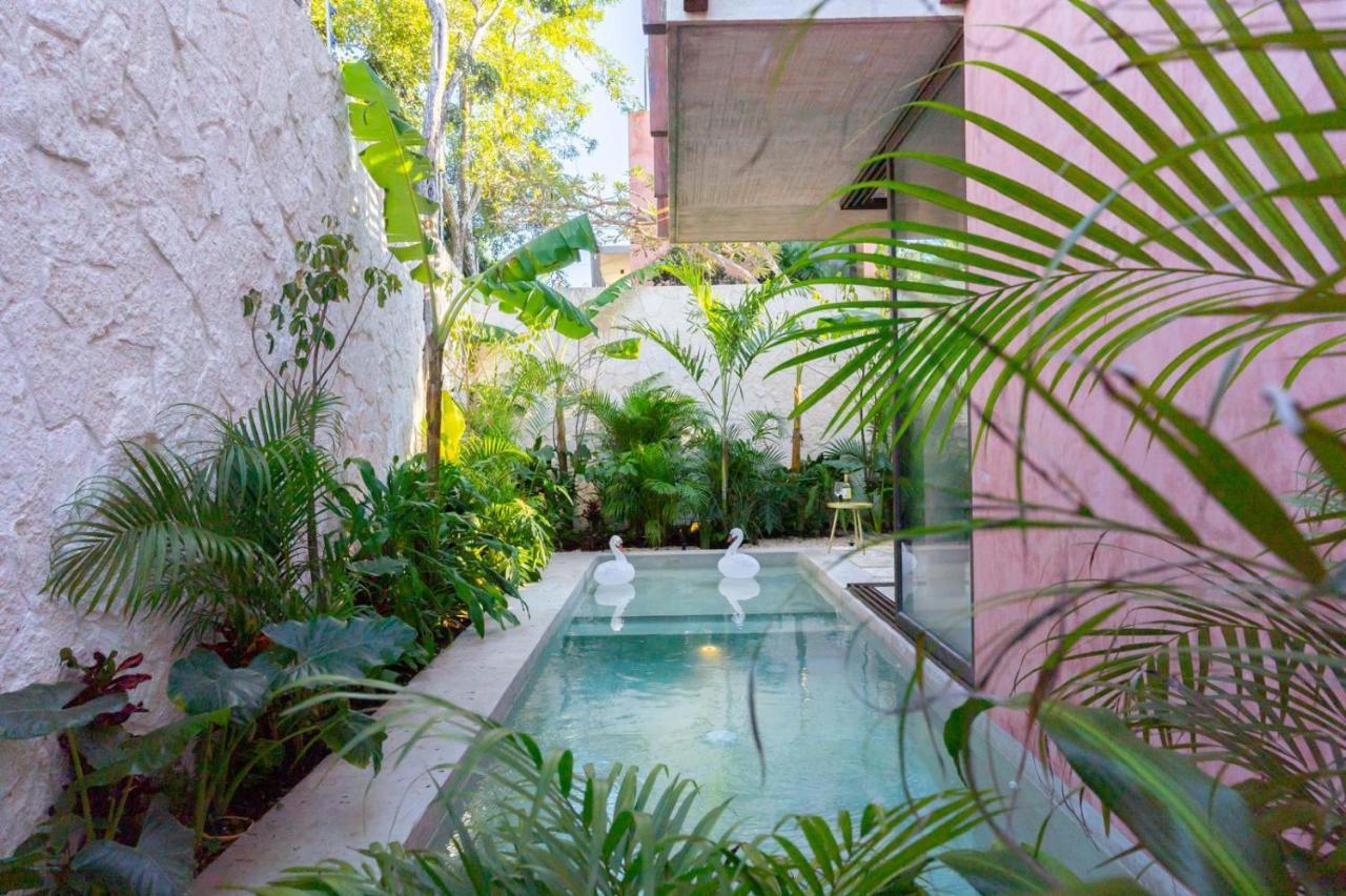 Primrose Jungle Paradise Villa, 3brd, Island Shower, 2 Private Pools, Gourmet Dining & 24hr Security * Tulum