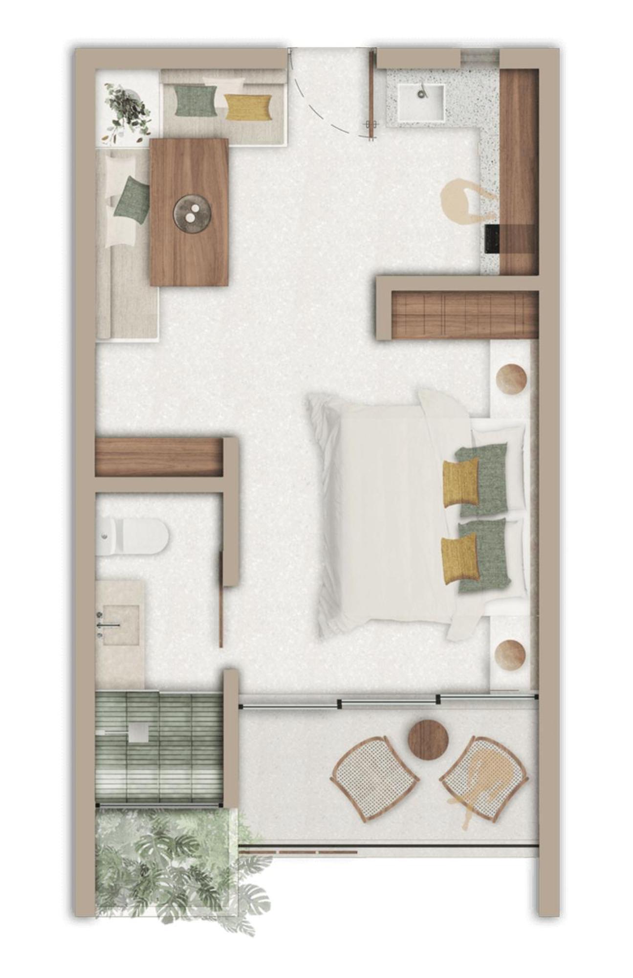 Stunning 1br In Jungle With Pool, Restaurant And Gym Apartment *