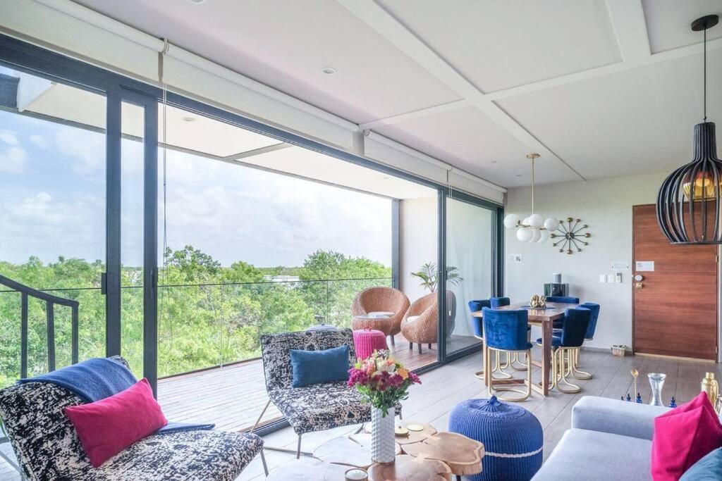 Designer Penthouse - Jungle Views, Bike To * Tulum