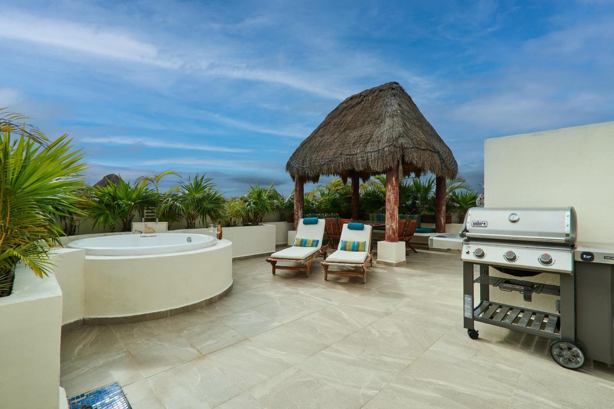 Apartment Aldea Zama Penthouse With Private Rooftop In Gated Community