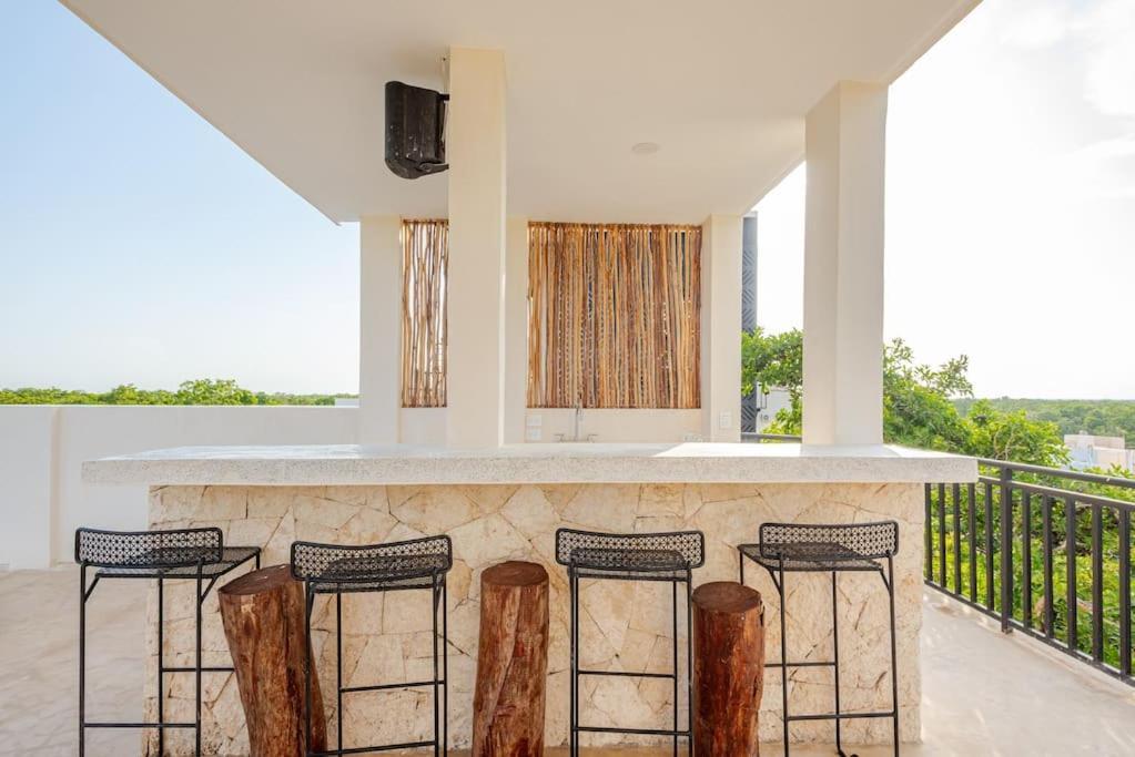 Apartamento Alberca Y Balcon Privado A 6 Minutos De La Playa *