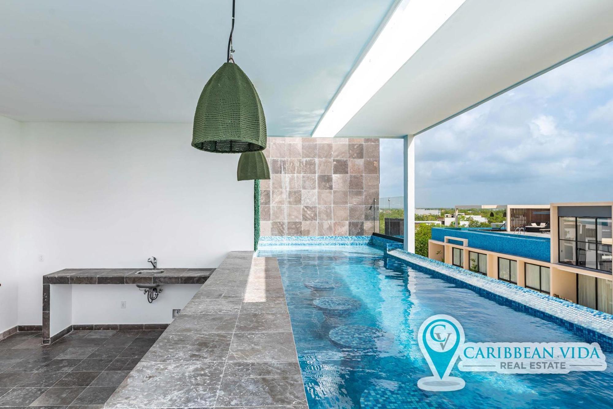 Stylish Sexy 1 Bd W/ Private Pool & Rooftop Pool * Tulum