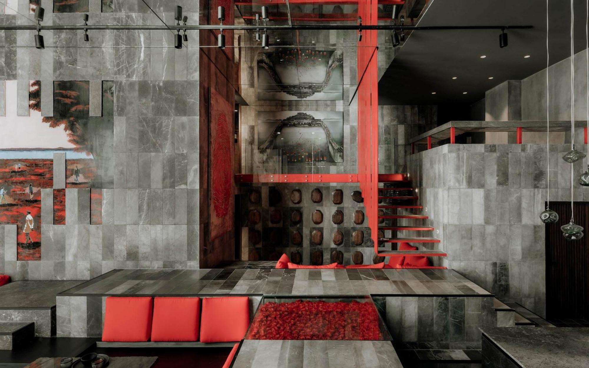 Barneys New York Luxury Red