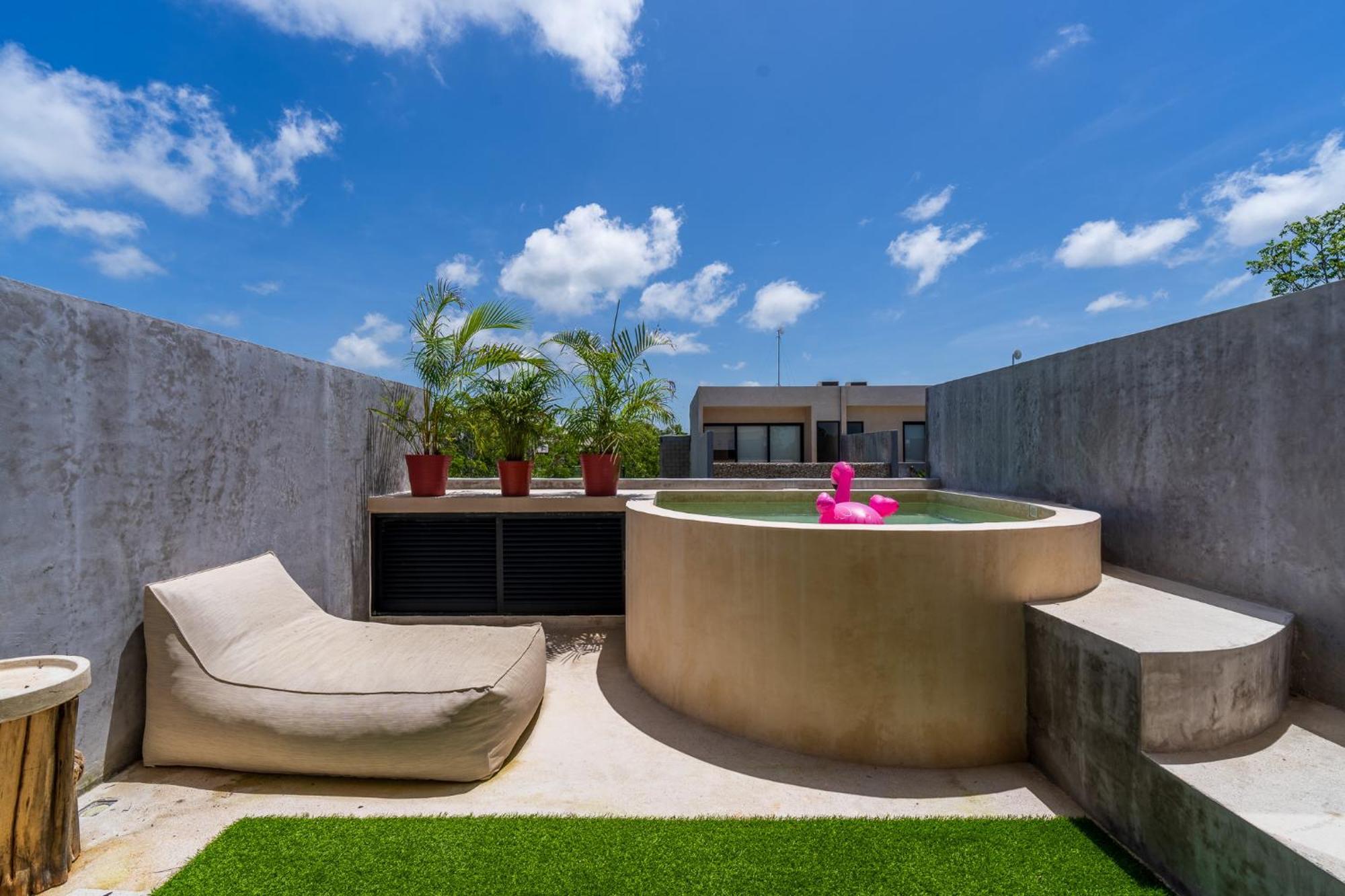 *jungle Ph W/pool, Close To Downtown & Tulum