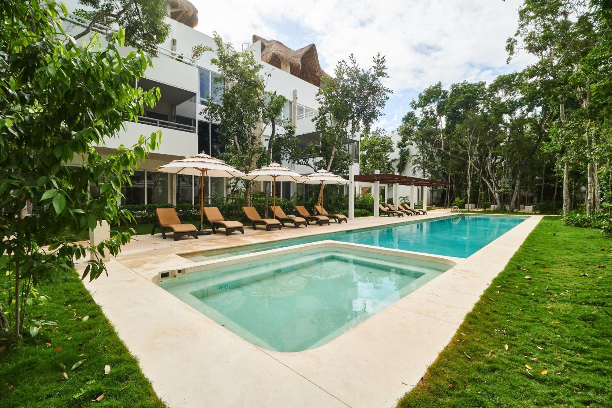 Apartment Premium With Pools, Gym, Yoga Deck & Bbq Grill In Gated Tulum
