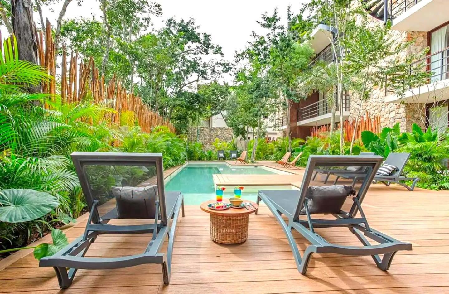 Aparthotel Spacious, Stylish, Comfortable, 2bd 2bth Condo,private Pool 24hr Concierge Tulum