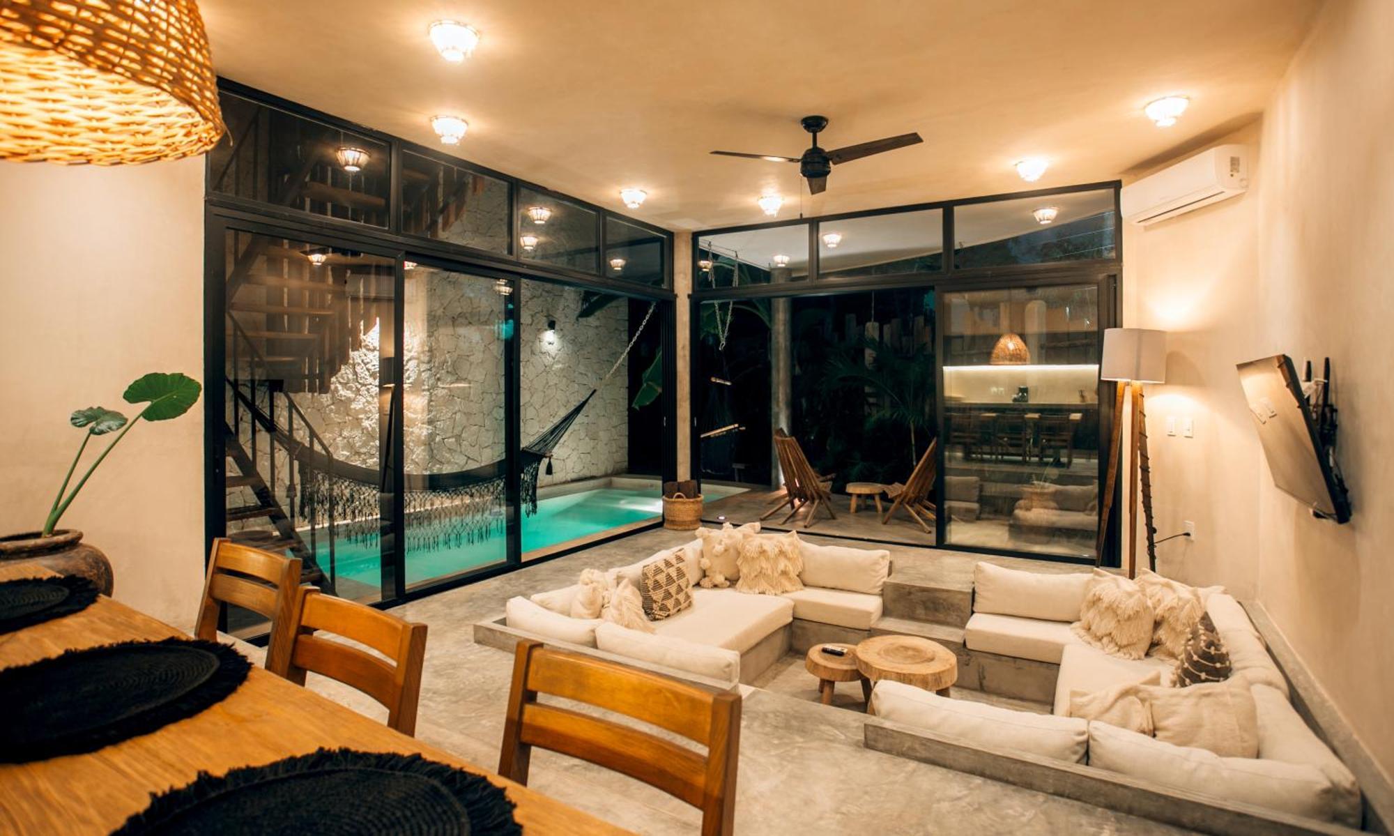 Jungle Rooftop -priv Pool-bathtub-jacuzzi 2a * Tulum