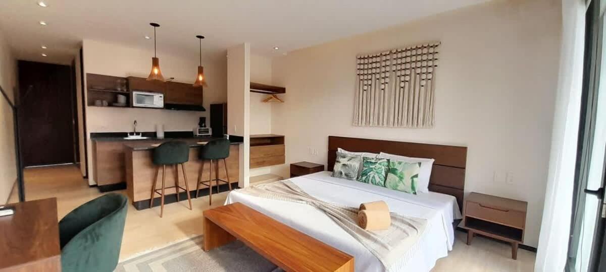 Hyde Office Master King With Common Rooftop Pool Gym Wfi Apartment Tulum