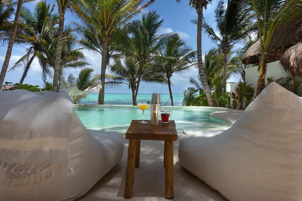 New 3br Private Beachfront With Pool At Soliman Villa Tulum