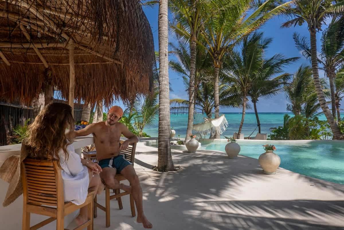 New 3br Private Beachfront With Pool At Soliman Tulum