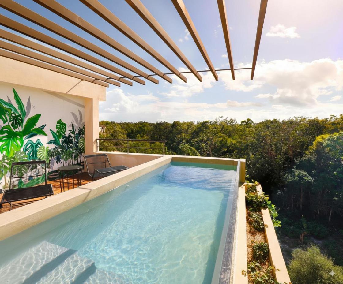Jungle Penthouse - Private Rooftop Pool Apartment Tulum
