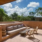 Boho 3br Organic Design Gated & Rooftop * Tulum